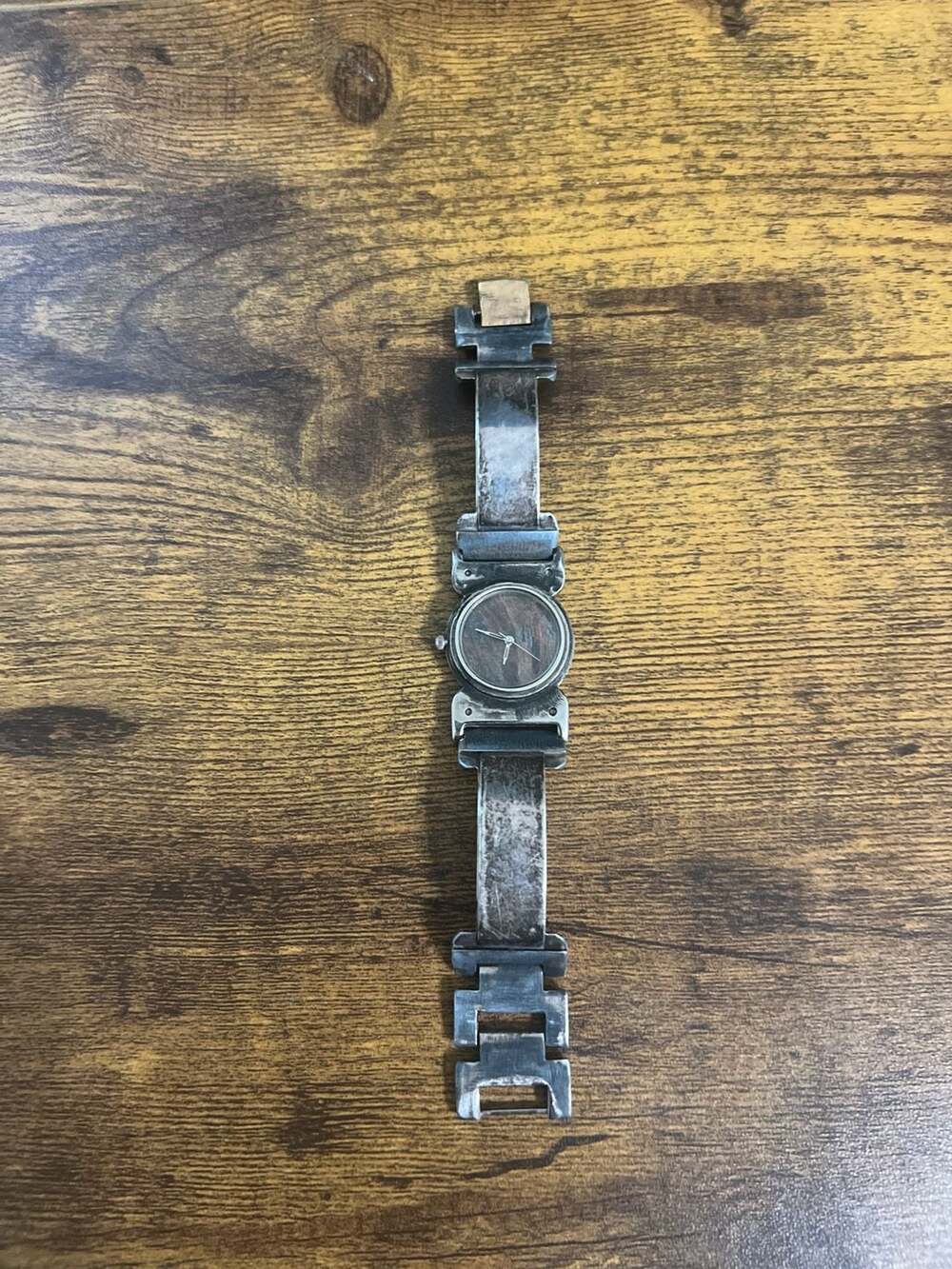 Watchcraft by Eduardo Milieris Handcrafted Industrial Distressed Metal Watch
